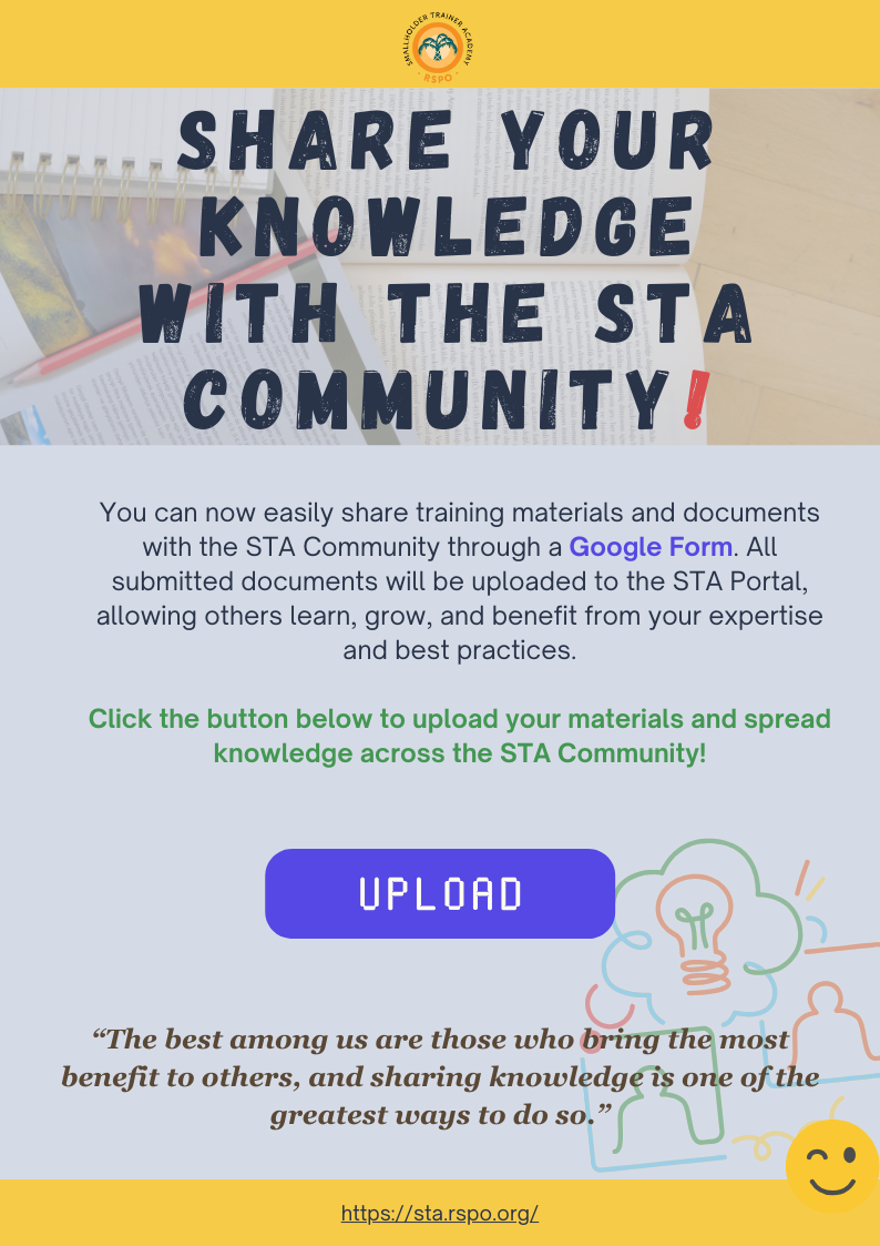 SHARE YOUR KNOWLEDGE WITH THE STA COMMUNITY!!